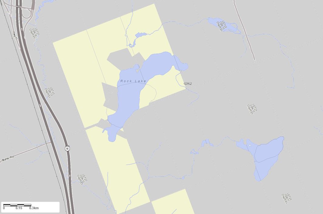 Crown Land Map of Bing Lake in Municipality of Huntsville and the District of Muskoka
